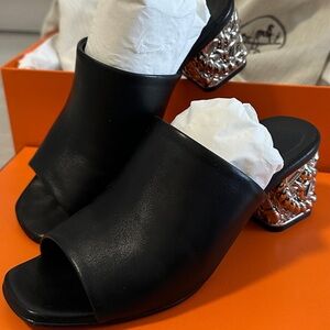 Hermes Nappa Glossy 60 Sandal